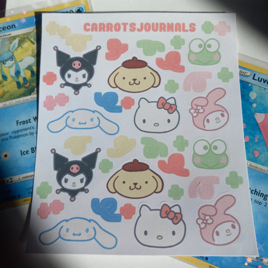 Sanrio Cuties Alien Sticker Sheet