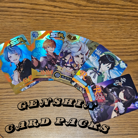 Genshin Impact card packs